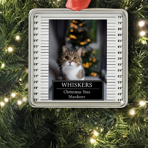 Ornamento De Metal Engraçado Tiro De Pet Mug