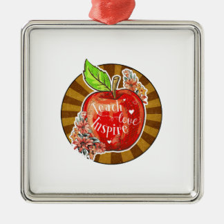 Ornamento De Metal Ensinar Amor