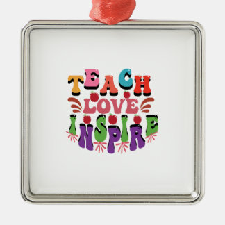 Ornamento De Metal Ensinar Amor