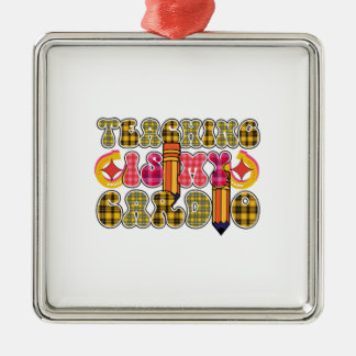 Ornamento De Metal Ensinar É Meu Cardio