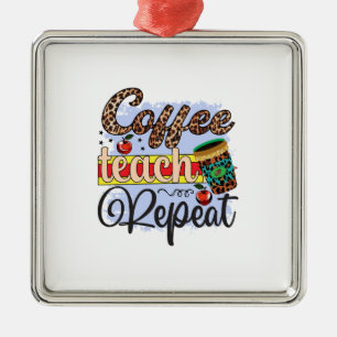 Ornamento De Metal Ensino do Café do Professor Repetir