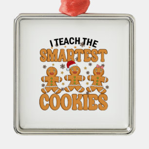 Ornamento De Metal Ensino Os Cookies Mais Inteligentes
