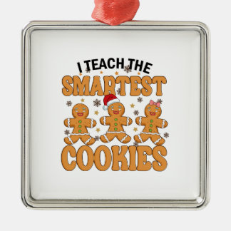 Ornamento De Metal Ensino Os Cookies Mais Inteligentes