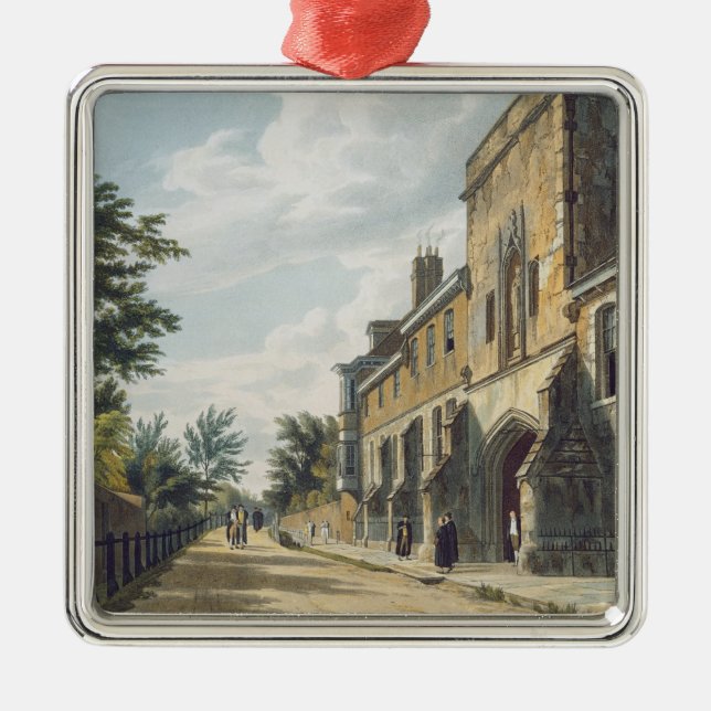 Ornamento De Metal Entrada da faculdade de Winchester com Hous do (Frente)