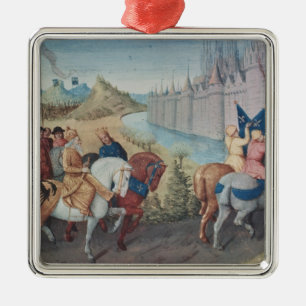 Ornamento De Metal Entrada do rei de Louis VII de France e do Conrad