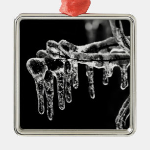 Ornamento De Metal entre no inverno gelado