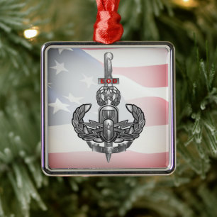 Ornamento De Metal EOD Iraque Veteran