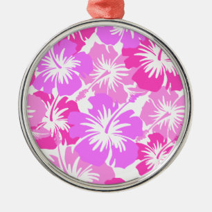 Ornamento De Metal Epic Hibiscus Hawaiian Floral Aloha Shirt Impress