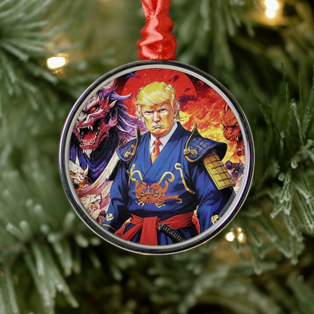 Ornamento De Metal Epic Trump Samurai Anime (Árvore)
