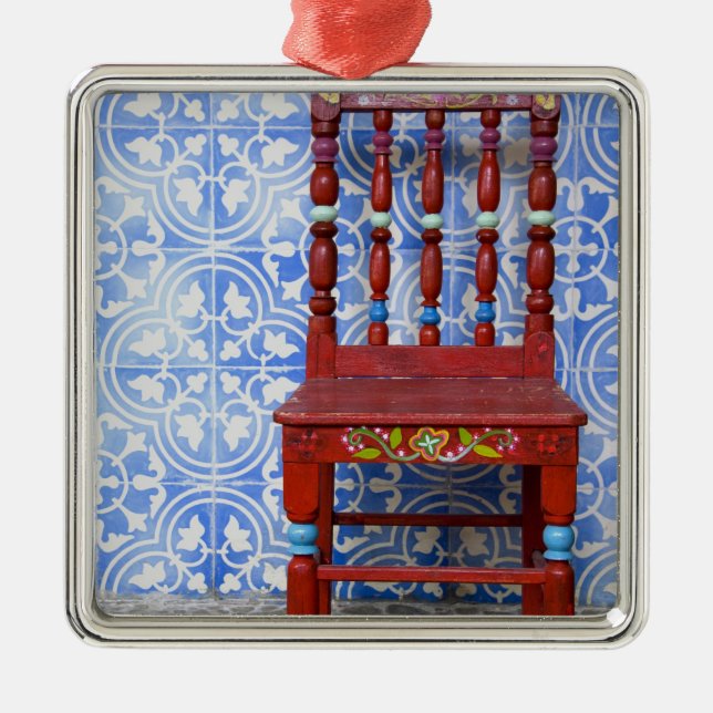 Ornamento De Metal Equador. Cidade de Otavalo. Histórico (Frente)