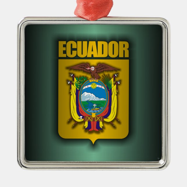 Ornamento De Metal "Equador Steel" (Frente)