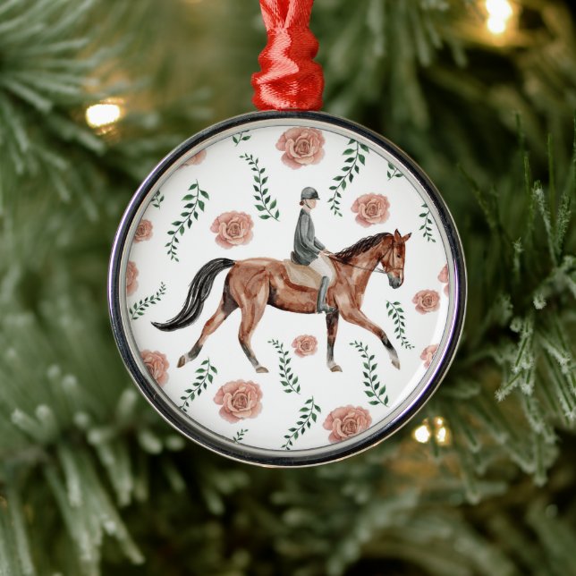 Ornamento De Metal Equestrian Christmas Ornament Keepsake (Árvore)