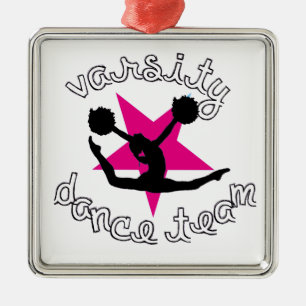 Ornamento De Metal Equipe da dança de Pom
