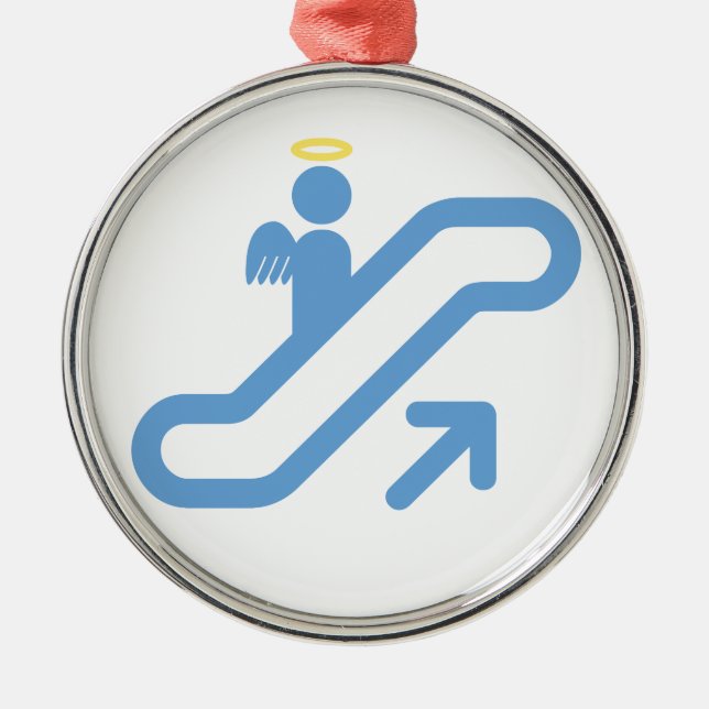 Ornamento De Metal Escada rolante, nenhuma escadaria (Frente)