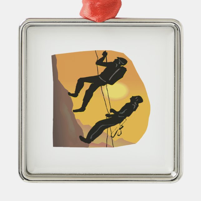 Ornamento De Metal Escalada do casal (Frente)