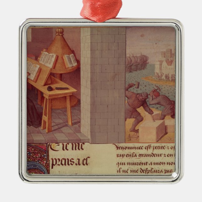 Ornamento De Metal Escrita de Livy e a fundação de Roma (Frente)