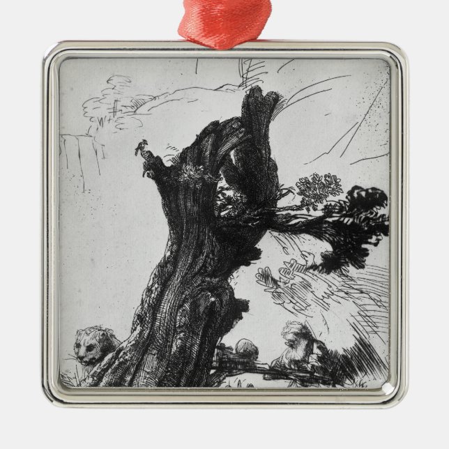 Ornamento De Metal Escrita de St Jerome, 1648 (Frente)