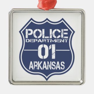 Ornamento De Metal Escudo da Polícia de Arkansas 01