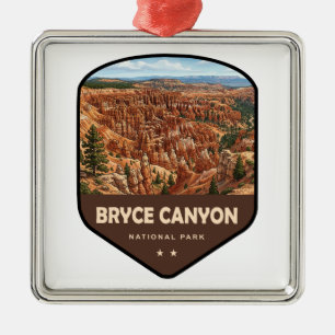 Ornamento De Metal Escudo do Parque Nacional Bryce Canyon