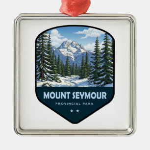 Ornamento De Metal Escudo do Parque Provincial Mount Seymour