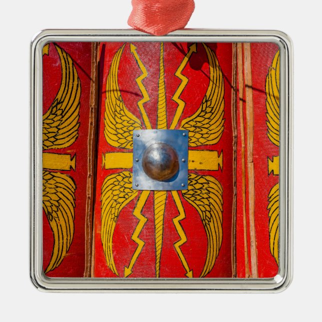 Ornamento De Metal Escudo Militar Romano - Scutum (Frente)