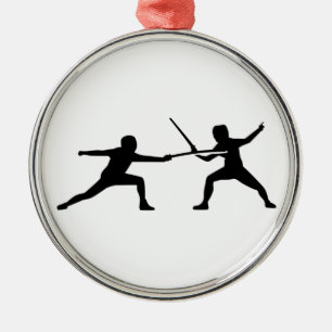 Ornamento De Metal Esgrima