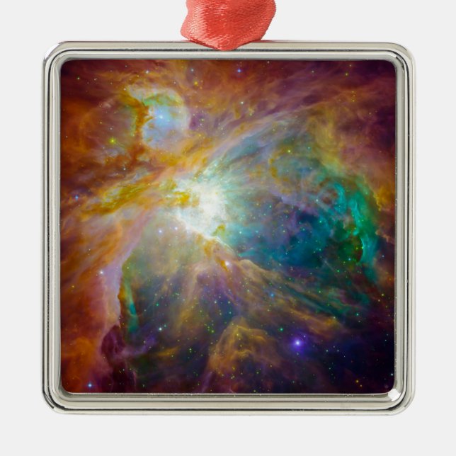 Ornamento De Metal Espaço - Caos em Orion (Frente)