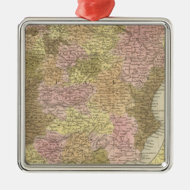 Ornamento De Metal Espanha E Portugal (Frente)