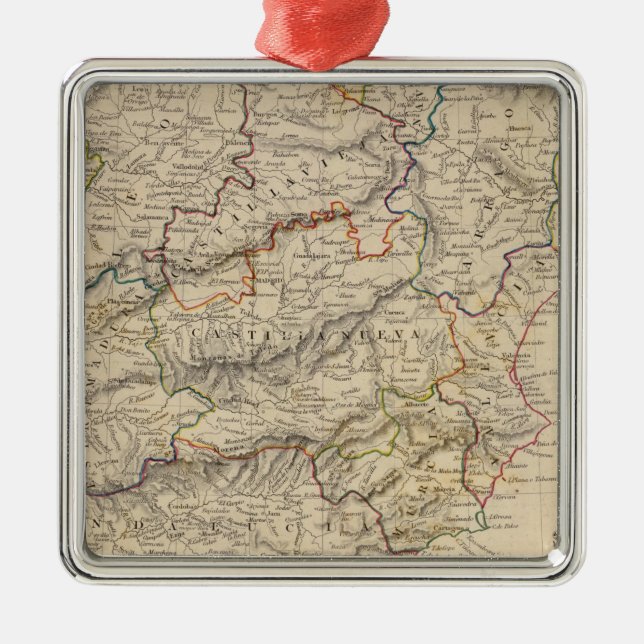 Ornamento De Metal Espanha e Portugal (Frente)