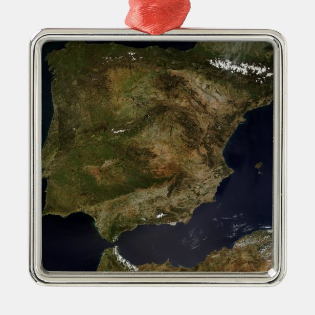 Ornamento De Metal Espanha e Portugal 3 (Frente)