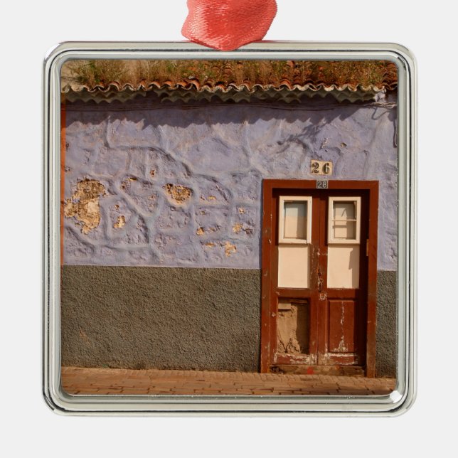Ornamento De Metal Espanha, Ilhas Canárias, Tenerife, villa (Frente)