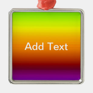 Ornamento De Metal Espectro de Cores Horizontais -3