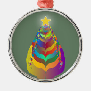 Ornamento De Metal Esperança e União de Natal