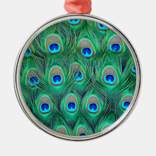 Ornamento De Metal Esplendor Peacock