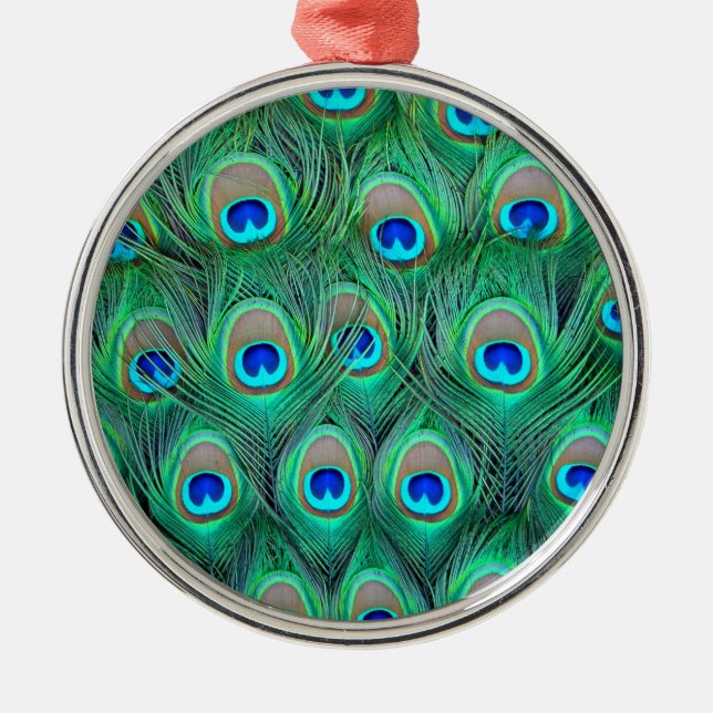 Ornamento De Metal Esplendor Peacock (Frente)