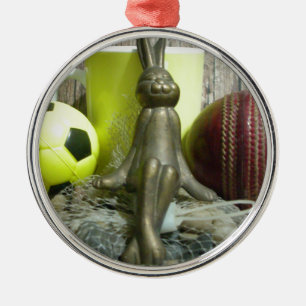 Ornamento De Metal Esportes espectadores de críquete de futebol