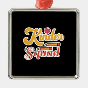 Ornamento De Metal Esquadrão Kinder