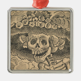 Ornamento De Metal Esqueleto De Câncer (Calavera Catrina) (Caveira El