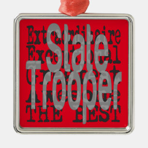Ornamento De Metal Estado Trooper Extraordinário