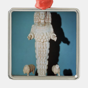 Ornamento De Metal Estátua de Artemis com cães de caça, c.AD 135-7