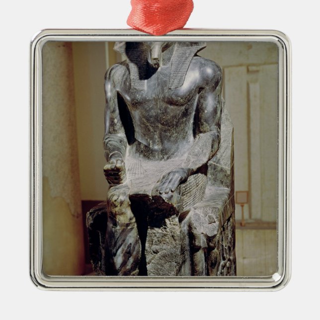 Ornamento De Metal Estátua de Khafre (Frente)