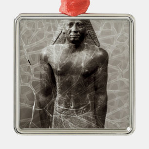 Ornamento De Metal Estátua de Mentuemhat, governador de Thebes