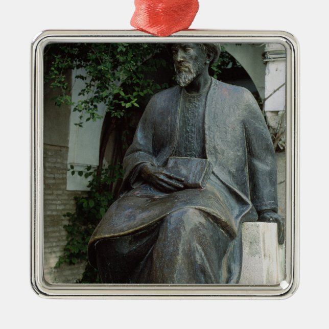 Ornamento De Metal Estátua de Moses Maimonides (Frente)