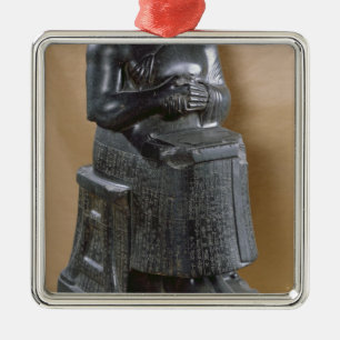 Ornamento De Metal Estátua decapitado do príncipe Gudea como