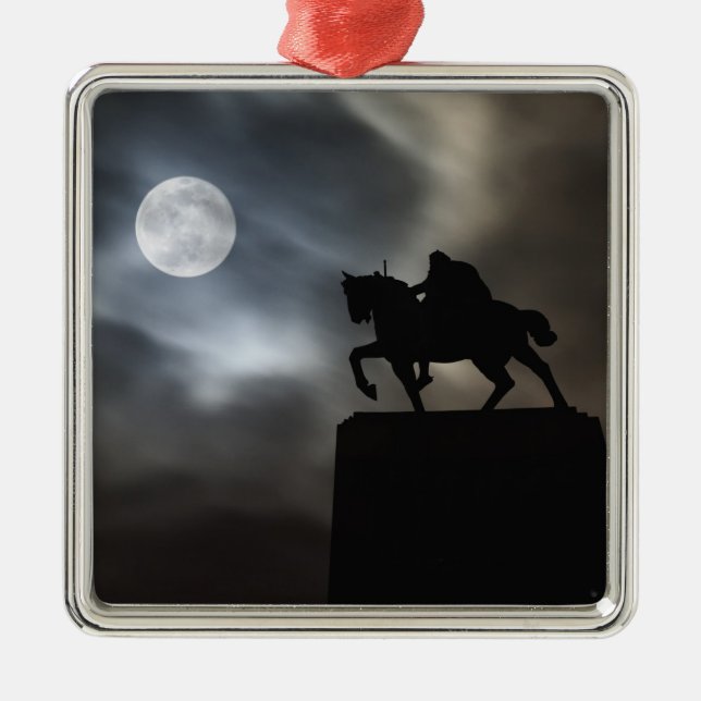 Ornamento De Metal Estátua do Rei Kralja Tomislava silhuetada (Frente)