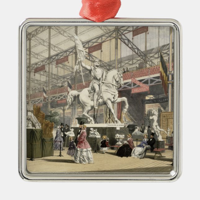 Ornamento De Metal Estátuas na seção de Bélgica do grande Exhibi (Frente)