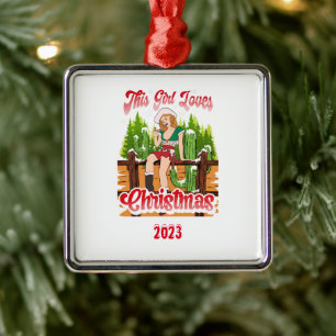 Ornamento De Metal Este País Gil Ama O Natal