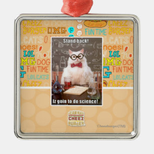 Ornamento De Metal Esteja para trás!