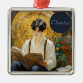 Ornamento De Metal Estilo de Vintagem Romântico Arte de Leitura de Me