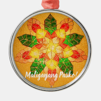 Ornamento De Metal Estilo filipino Dourado do Parol, Filipinas